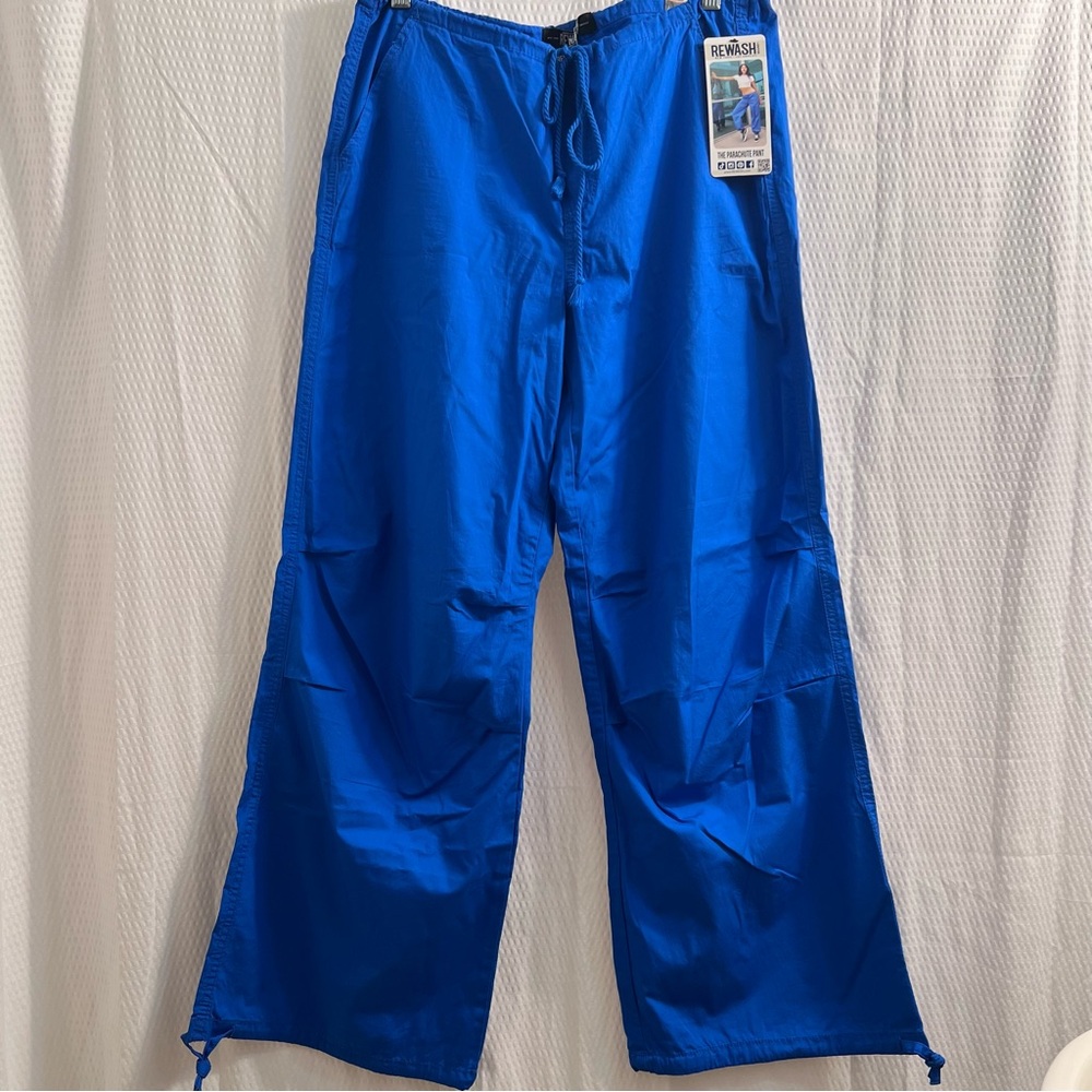 Rewash The Parachute Pants Size Medium Cobalt Blue